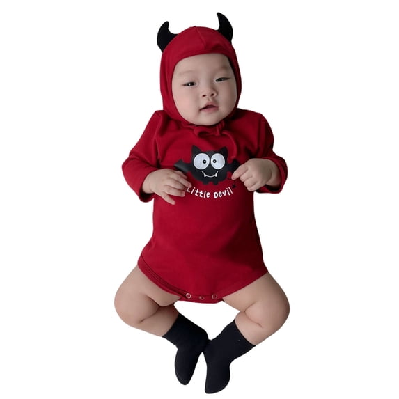 MUXiin Baby Long Sleeved Crawl Suit with Adorable Halloween Print for Boys and Girls
