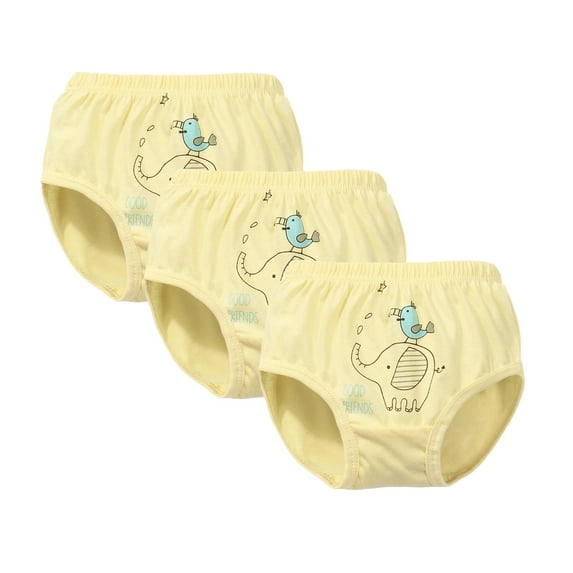 MUXiin Baby Potty Training Underwear 3 Packs Absorbent Toddler Training Pants for Boys and Girls Organic Cotton Pee Pants 2T-9T Training Underwear Girls
