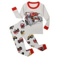 thumbnail image 1 of MUXiin Boy Pajamas 4T,Toddler Boys Long Sleeve Pajama Set Two Piece Sleepwear with Cartoon Cars Design Comfortable Outfit, 1 of 8