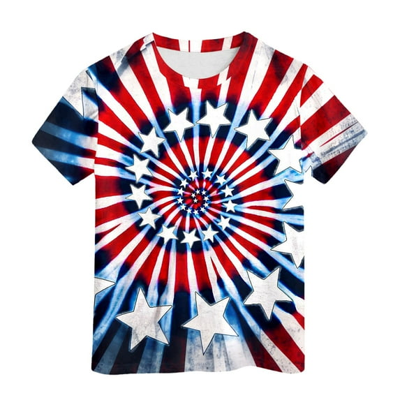 MUXiin Boy Shirts Size 3-4 Years,3D Graphic Tees for Boys Girls Kids, Summer Crewneck Short Sleeve T Shirt Cool Print Back To School Fashion Tops