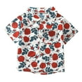 thumbnail image 1 of MUXiin Boys 3t Shirts Collar Button Cartoon Print Hawaiian Shirts for Boys Short Sleeve Gentleman Tops Cute Summer Collared Shirts for Boys, 1 of 4