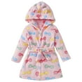 thumbnail image 1 of MUXiin Boys Robe Kids Hooded Bathrobe Plush Soft Fuzzy Bathrobe for Children 1-8 Years, 1 of 8