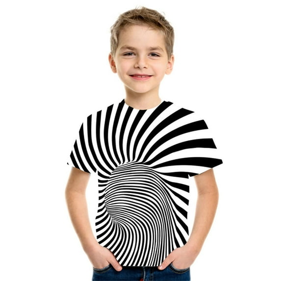 MUXiin Boys Girls 3D Graphic Shirts Cool Crewneck T-Shirt Unisex Short Sleeve Top Tees 6-16 Years