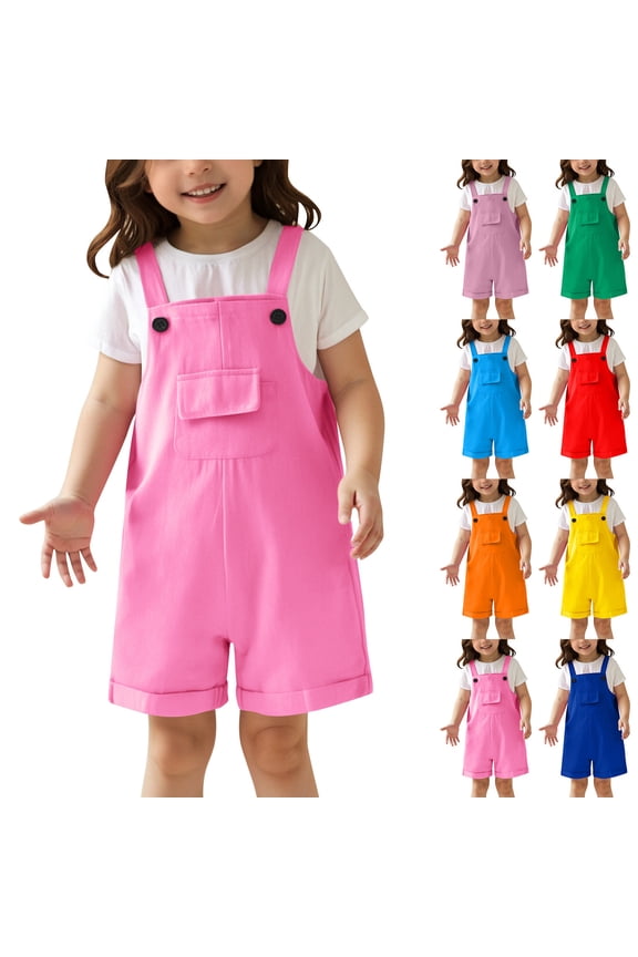 Boys Girls Denim Overalls Size 4-16, Kids' Blue Jean Bib Overall with Adjustable Straps, Youth Classic Washed Overalls,Sky Blue,14-15 Years