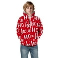 thumbnail image 1 of MUXiin Boys Hoodie 14,Kids Unisex Christmas Printed Pullover Hoodie With Pocket Festive Holiday Outfits For Children, 1 of 3