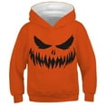 thumbnail image 1 of MUXiin Boys Hoodie Size 8,Boys Pumpkin Hoodies Funny Skeleton Sweatshirts Long Sleeve Tops Pullover with Pocket for Boys, 1 of 2