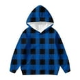 thumbnail image 1 of MUXiin Boys Hoodie Xl,Hooded Flannel Shirt for Boy Casual Plaid Shirt Fall Stylish Long Sleeve Plaid Hoodie with Pocket, 1 of 4