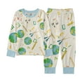 thumbnail image 1 of MUXiin Boys Pajama Sets Size 8 2-Piece Boys Girls Pajamas Long Sleeve Sleepwear Trendy Cartoon Graphic PJs Set Comfy Big Kid, 1 of 2