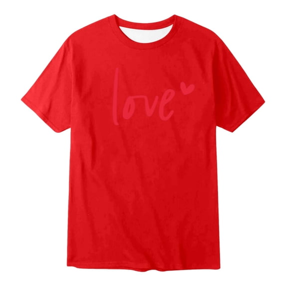 MUXiin Boys Valentines Day Shirt Valentine's Day Graphic T Shirts for Kids Boys Girls Cool Casual Short Sleeve Tees With Print Designs Valentine Gifts for Kids