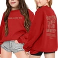 thumbnail image 1 of MUXiin Faith Over Fear Hoodie Youth 11-12 Trendy Y2k Cute Long Sleeve Letter Print Sweatshirts Cotton Blend Sweatshirt Casual Tops, 1 of 5