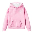 thumbnail image 1 of MUXiin Faith Over Fear Hoodie Youth Boys 12-14 Faith Sweatshirt Jesus Loves You Hoodie Christian Religious Sayings Pullover Sweater, 1 of 4