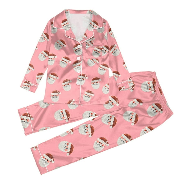 MUXiin Family Christmas Costumes For 3,Christmas Family Matching Pajamas Set Holiday Themed Sleepwear for Parents and Kids