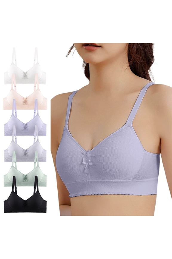 Girls Bras Padded Seamless Sports Bra Camisole for Girls Lightweight Training Crop Top Teen Athletic Wear Breathable Bras For Girls
