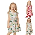 thumbnail image 1 of MUXiin Girls Dresses Size 5 Tie Dye Flutter Ruffled A-Line Casual Dresses Casual Flower Girl Dresses for Girls, 1 of 9