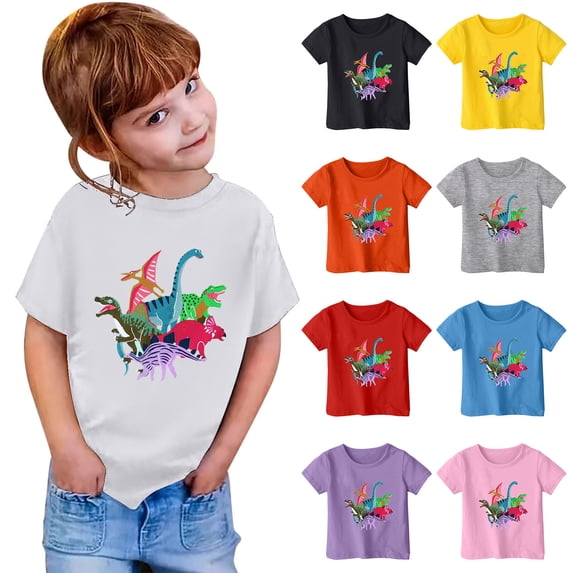 MUXiin Girls Easter Shirt Size 10 3d Prints Short Sleeve T Shirts Casual Happy Easter Blouse Tops T-Shirt Boys & Girls Shirts (White,4-5 Years)