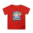thumbnail image 1 of MUXiin Girls Easter Shirt Size 10 Cartoon Rabbit Short Sleeve T Shirt Top Funny Happy Easter Tee Shirt Summer Clothes for Girls Easter Gifts for Boys(Red,3-4 Years), 1 of 4