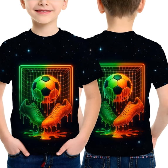 MUXiin Girls Easter T Shirts 3d Prints Short Sleeve Tee for Toddler Funny Easter's Day Preppy Tops T-Shirt Boys & Girls Shirts (Black,3-4 Years)