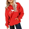 thumbnail image 1 of MUXiin Girls Hoodies Size 8,Children's Hoodie Girls Horse Motif Personalised Girls Gifts with Name and Horse Fall Clothes,6-7 Years,Red, 1 of 4