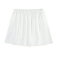 thumbnail image 1 of MUXiin Girls Pleated School Uniform Skirt with Shorts, Athletic Tennis Skirts for Girls, Toddler Skort,13-14 Years,White, 1 of 7