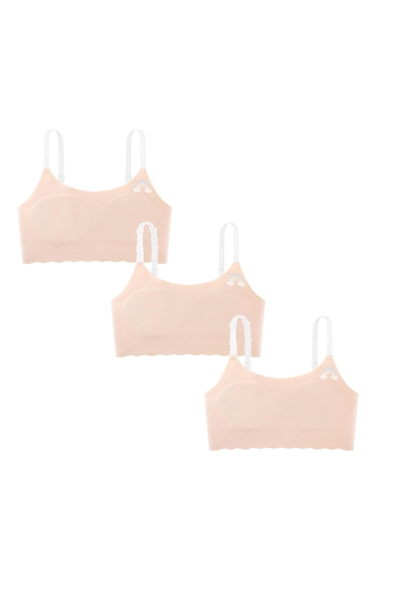 Girls Sports Bras 8-10 Girls Adjustable Training Bra with Removable Pads Lightweight Breathable Seamless Support for Teens Wirefree Bras For Girls