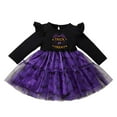 thumbnail image 1 of MUXiin Halloween For Kids Girls Girls Dresses Long Sleeve Halloween Party Dress With Cartoon Print Skirt For Toddler Kids Casual School Beach Outfit, 1 of 6