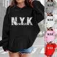 thumbnail image 1 of MUXiin Hoodies for Teen Girls Cute Letter Trendy Preppy Hooded Sweatshirts with Pocket Kids Long Sleeve Gradient Shirts Pullover Tops, 1 of 4