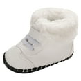 thumbnail image 1 of MUXiin Baby Boys Girls Slippers Cozy Booties Soft Bottom Warm Cartoon Socks Crib Shoes,White, 1 of 8