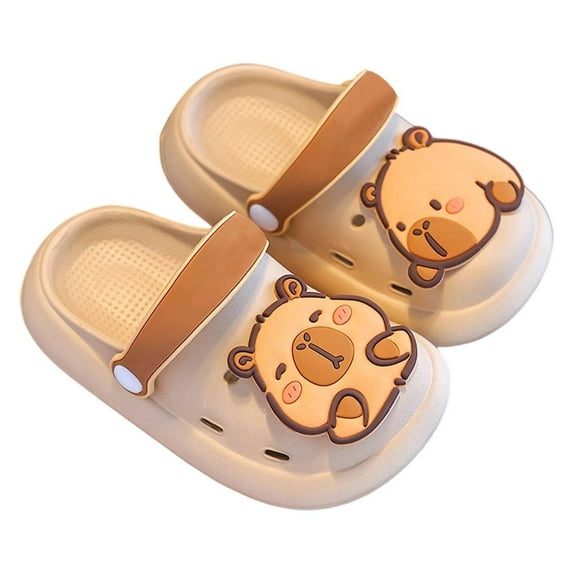 MUXiin Kids Clogs Boys Girls Toddler Dinosaur on Slide Garden Shoes Cartoon Beach Pool Kids Clog Sandals Slippers Water Clogs