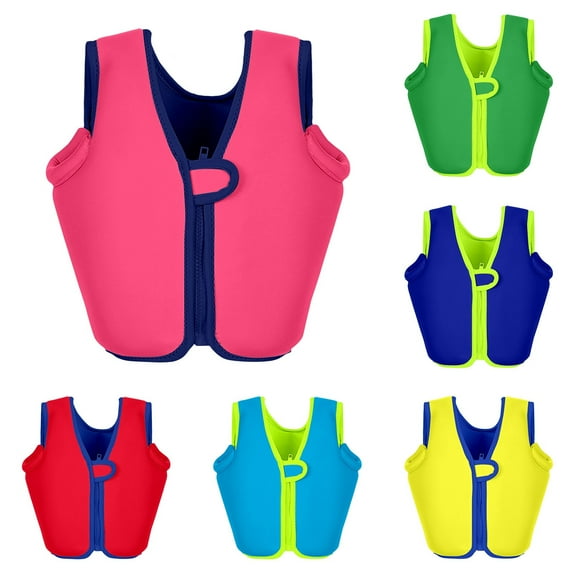 YAYUBA Girls Life Jacket Modern Design Swimming Vest with Adjustable Safety Strap Buoyancy Swimming Aid for Swimming, Boating, Kayaking, Fishing