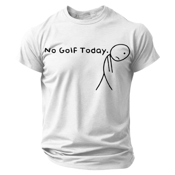 MUXiin No Baseball Today Print Short Sleeve T Shirt Comfortable Crewneck Casual Tee