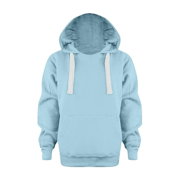 MUXiin Oversized Hoodie Teens,Boys Hoodies & Sweatshirts Fashion Winter Comfort Solid Color Hooded Top Long Sleeve Coat for Kids Youth Casual Warm Outerwear,Sky Blue