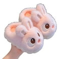 thumbnail image 1 of MUXiin Slippers For Girls Size 6 Girls Fuzzy Rabbit Slippers Winter Warm Soft Indoor Comfortable Cute Toddler Shoes for Kids Cozy Home Wear(41,Light Pink), 1 of 3