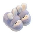 thumbnail image 1 of MUXiin Slippers For Kids Size 7 Winter Girls Slippers Cozy Soft Sole Indoor Footwear For Children Cartoon Design Home Comfort Daily Wear Ages 4 To 14(4.5-5 Years,Grey), 1 of 4