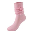 thumbnail image 1 of MUXiin Slouch Socks Women Thigh High Boot Socks Soft Scrunch Socks,Pink, 1 of 1