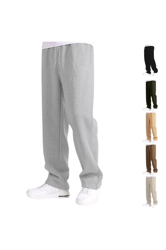 Sweatpants for Boys Cheap Cotton Lined Straight Leg Elastic Waist Athletic Pants Open Bottom Lightweight Sweatpants,Grey,11-12 Years