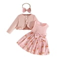 thumbnail image 1 of MUXiin Toddler Baby Girl Easter Outfits Ruffle Long Sleeve Bunny Print One-Piece Dress Rabbit Skirt, 1 of 7