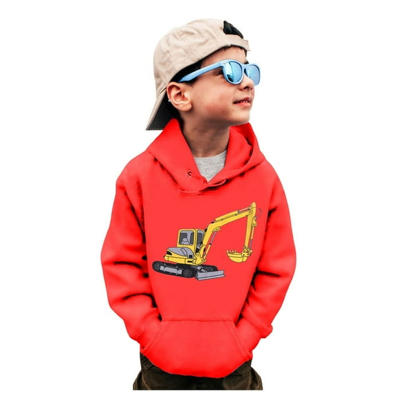 MUXiin Toddler Boy Sweatshirts Boys Sweatshirts Crewneck Truck Shirt Dinosaur Long Sleeve Pullover Tops Tees