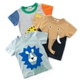 thumbnail image 1 of MUXiin Toddler Boys Dinosaur Shark T-Shirts Short Sleeve Car Excavator Graphic Tees,Grey 1-2 Years, 1 of 3