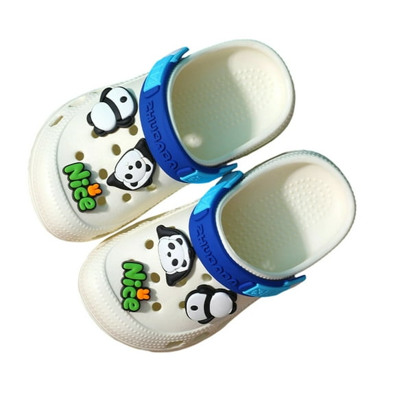MUXiin Kids Clogs Boys Girls Toddler Dinosaur on Slide Garden Shoes Cartoon Beach Pool Kids Clog Sandals Slippers Water Clogs