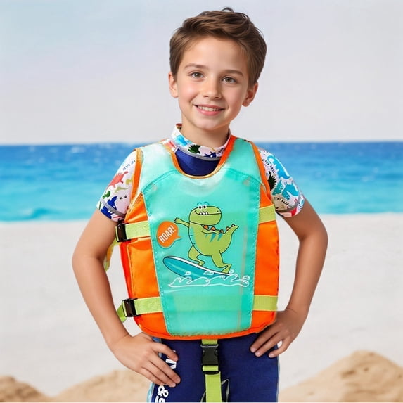 MUXiin Toddler Life Jackets Learn-To Buoyancy Aid Vest with Adjustable Safety Strap Buoyancy Swimming Aid for Boating and Personal Watercraft Use