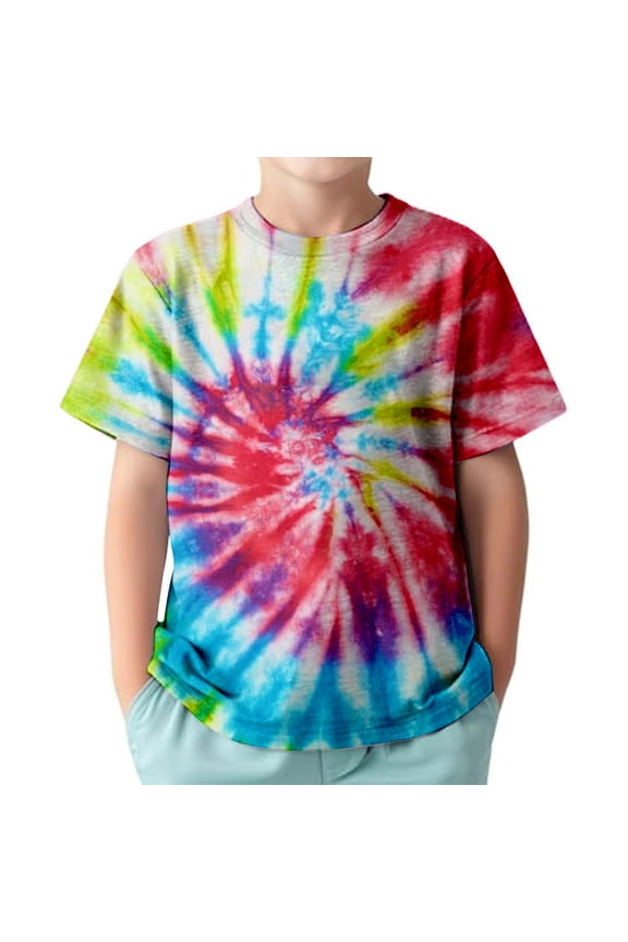 Toddler Shirt Boys 5t Cartoon Print Cute Funny Short Sleeve T-Shirt Fashion Holiday Shirts Clothes for Children