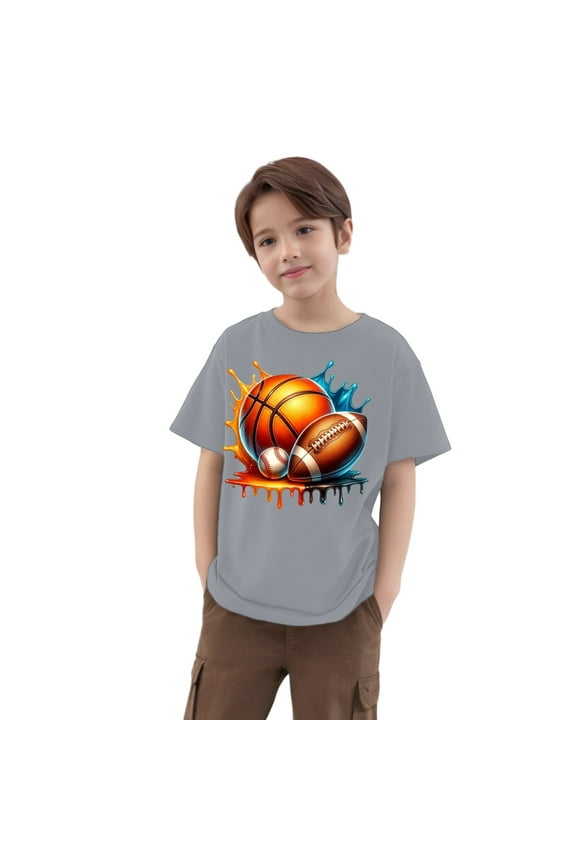Toddler Shirt Boys 5t Graphic T-Shirts Cute Funny Short Sleeve T Shirts Funny Tee Tops Kids Summer Clothing