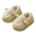 thumbnail image 1 of MUXiin Toddler Slippers Girl Size 4 Girls Slippers Fuzzy Warm Indoor Shoes For Toddler Kids Soft Comfortable Winter Home Slides With Adorable Sheep Design, 1 of 5