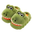 thumbnail image 1 of MUXiin Toddler Slippers Size 6 Girls Slippers Dinosaur Design Indoor Footwear Cozy Comfortable Home Use Winter Everyday Wear For Kids Ages 4 To 13(10-10.5 Years,Green), 1 of 9