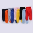 thumbnail image 1 of MUXiin Toddler Sweatpants Girl Bow Baggy Y2k Parachute Track Pants Elastic Waist Active Sweat Pants Open Bottom Casual Casual Pants with Pockets Preppy Kids Clothes Girls, 1 of 2
