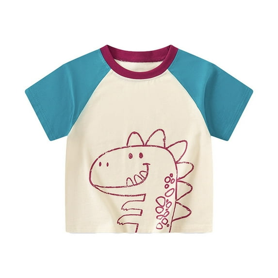 MUXiin Toddler T Shirts Cotton Summer Tshirts Boys Girls Short Sleeve Tee Tops Casual Graphic Clothes Crew Neck Shirts