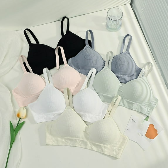 MUXiin Training Bras for Girls 8-10 High Support Adjustable Removable Strap Teen Girl Athletic Sports Bra For Training Comfort Soft Training Bras No Padding
