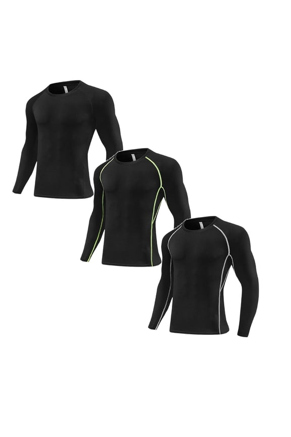 Youth Boys Compression Shirt, Long Sleeve Kids Athletic Undershirt Quick Dry Base Layers for Baseball Football Sports