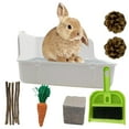 MUYG 11Pcs Rabbit Litter Box Toilet,Bunny Corner Litter Plastic Square