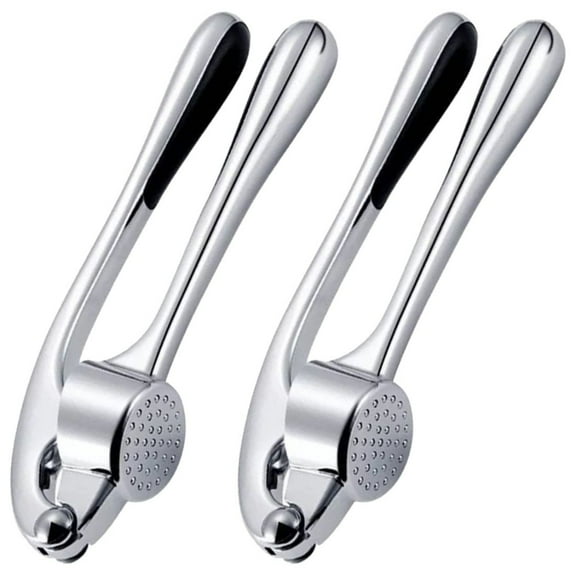 MUZHIYUA 2 Pcs Premium Garlic Press for Ginger Garlic